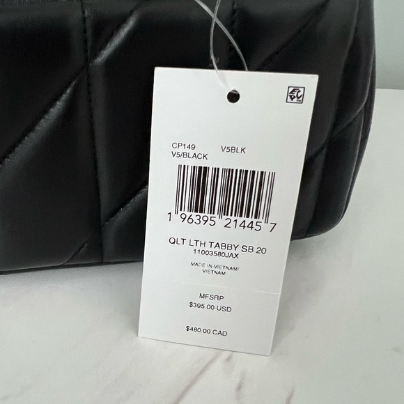 ✨NWT | Coach Quilted Pillow Tabby 20 in Black Nappa Leather and Pewter hardware - Picture 6 of 11